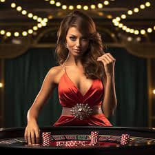 Ruang dealer Sic Bo dengan dadu profesional